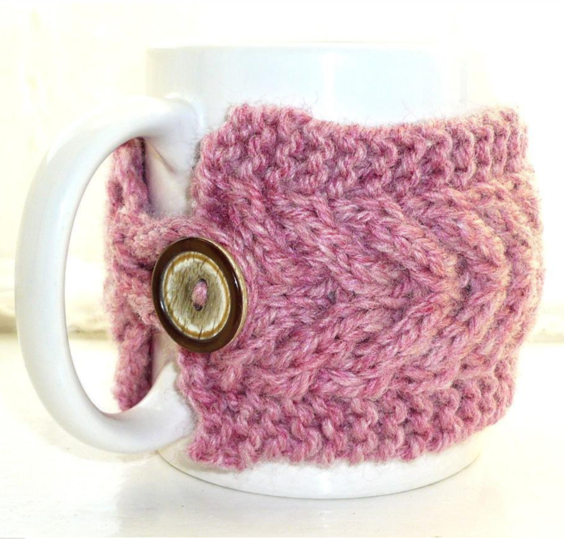 33 Cup Cosy - Free knitting pattern